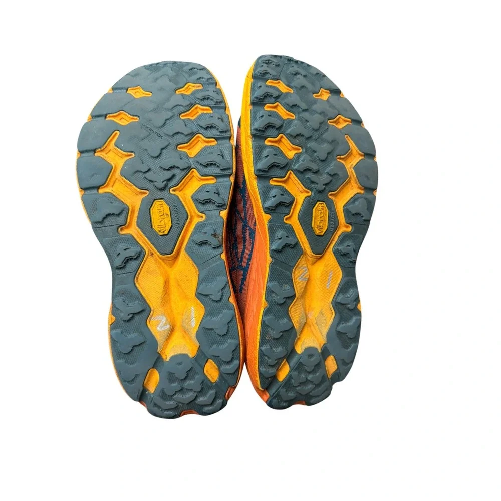 Hoka Women's Speedgoat 5 Blue Orange Trail Running Shoes Size 10 Wide